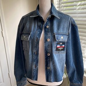 NWT Karl Lagerfeld Jean jacket
